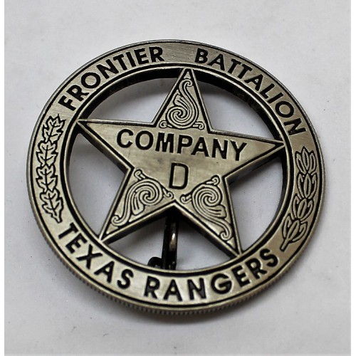 Old West Badge - Texas Ranger, Co. A